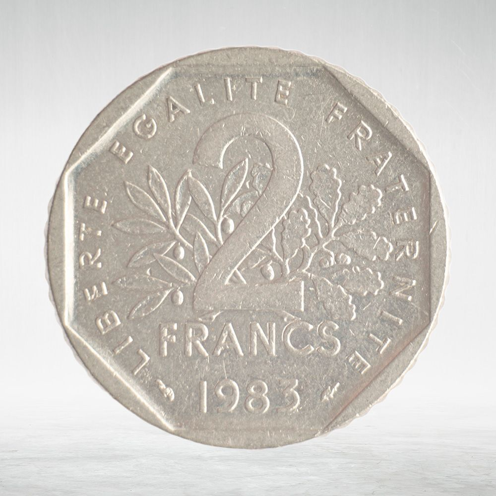 France, 2 Francs 1983, VF