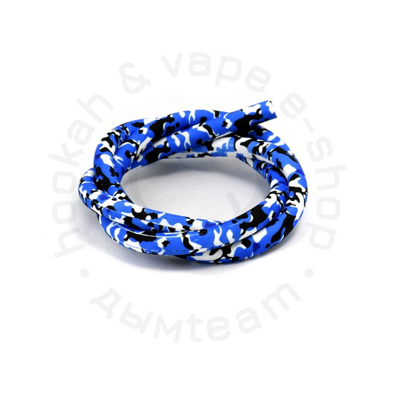 Шланг силиконовый Bazooka, материал soft touch, 2D хакки синий длина 1,5 м