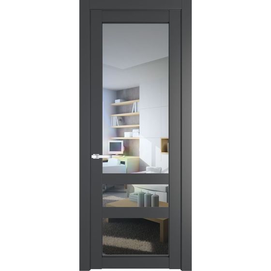 Межкомнатная дверь эмаль Profil Doors 2.5.2PD графит остеклённая