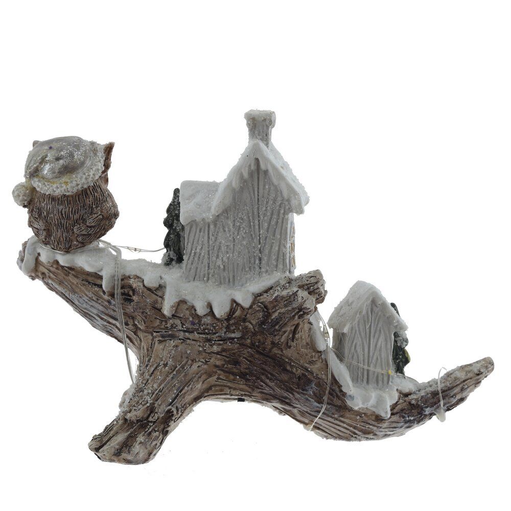 GAEM Фигурка декоративная "Зимняя композиция" с подсветкой (LR44x2,прилаг), L2, L20,5 W9 H14 см, 2в.