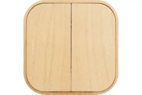 Legrand Quteo Сосна Переключатель 2-клавишный 10А, Legrand, арт.782266