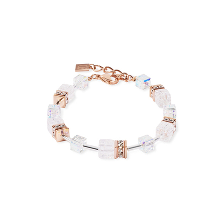 Браслет Coeur de Lion White-Rose Gold 3018/30-1425