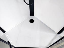 Кабина душевая Esbano (Эсбано) ESM-PENTA-90 R, с низким поддоном, с гидромассажем, 90х90х215