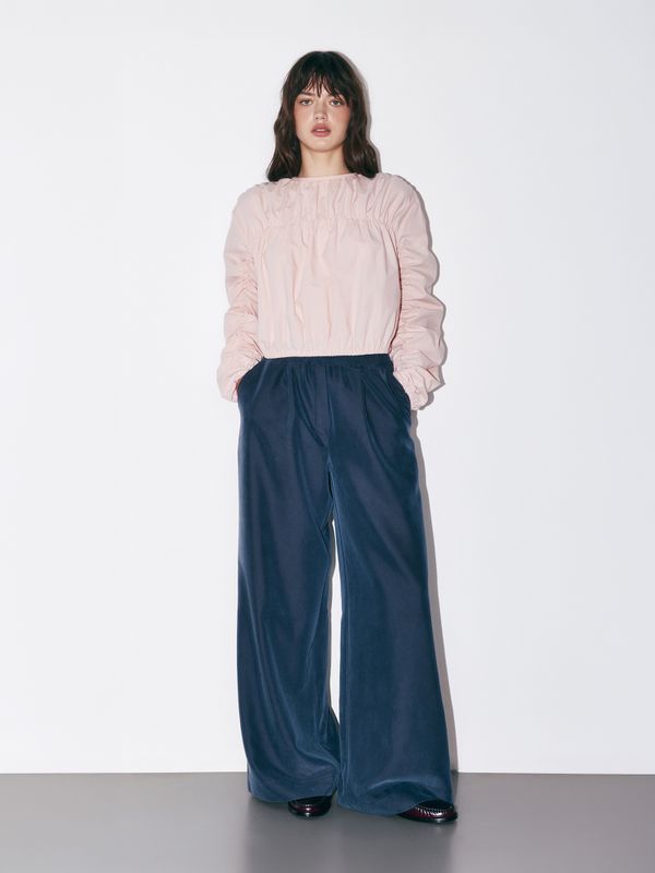 Рубашка с драпировкой 