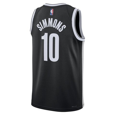 Баскетбольная футболка Nike Dri-FIT NBA Swingman Brooklyn Nets Icon Edition 2022/23 Ben Simmons T-shirt Black