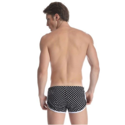 Мужские шорты черные в горошек Gillbro Black Polka Dot Shorts