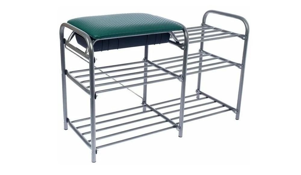 Этажерка для обуви "Люкс ЭТЛ5" (цвет зеленый), Ника