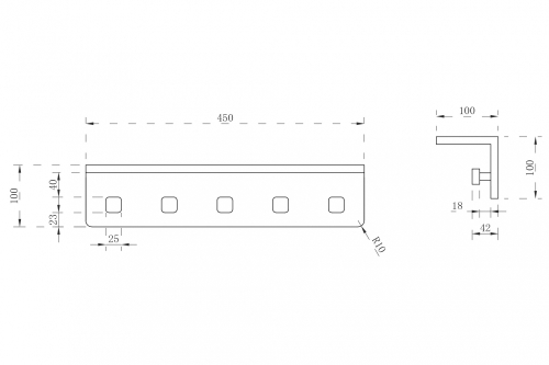 Вешалка с полкой ABBER Stein AS1651 белая матовая