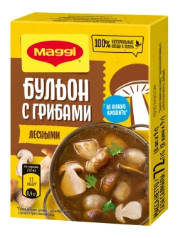 Бульон с лесными грибами 72 г х 10 шт