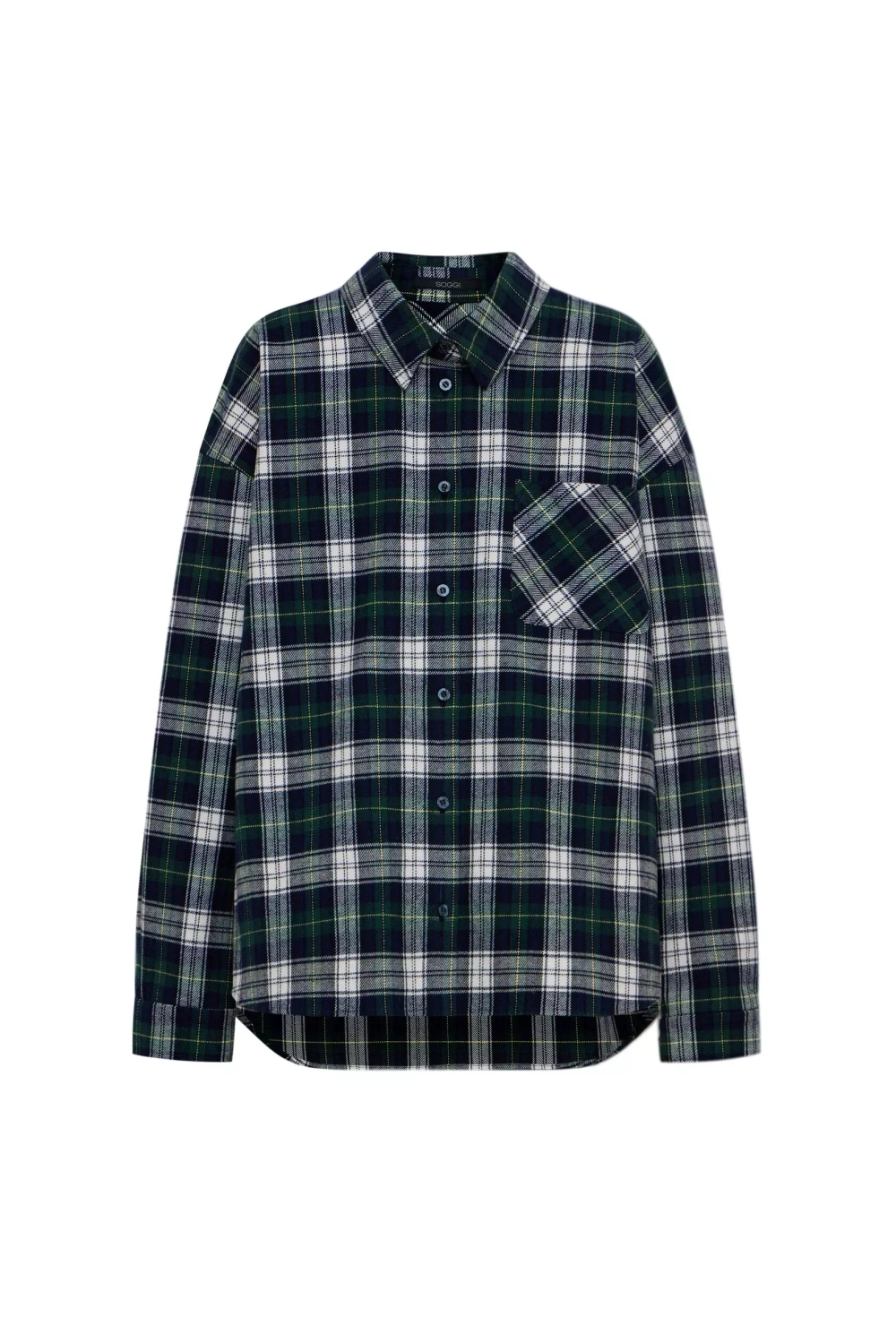 Рубашка в клетку, Сине-зелёная