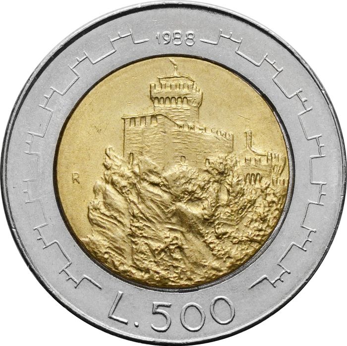 500 лир 1988 Сан-Марино, Укрепления Сан-Марино