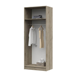 Басса (Бася) ШК 554 Шкаф штанга Дуб крафт серый / Дуб крафт белый