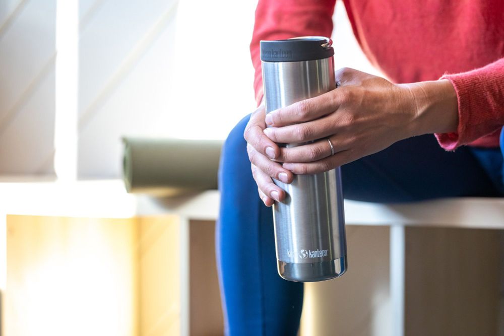 Термокружка Klean Kanteen TKWide Cafe Cap 20oz (592 мл) Brushed Stainless