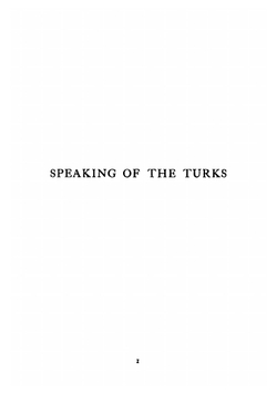 Speaking of the Turks | Mufti-zada K Ziya