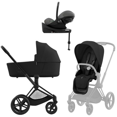 Коляска Cybex Priam IV Matt Black complete Cloud G Lava Grey Base G 4 в 1 Sepia Black