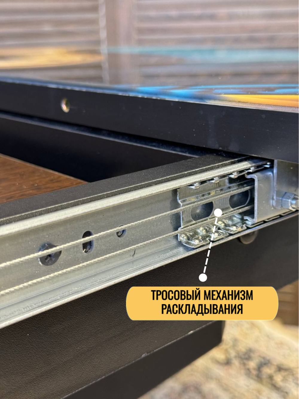 Стол круглый стеклянный "Океан"