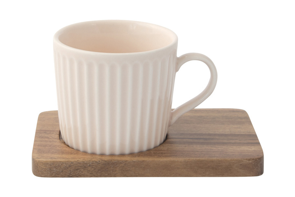 Набор чашек для кофе 4шт 110мл Easy Life Время отдыха зеленый