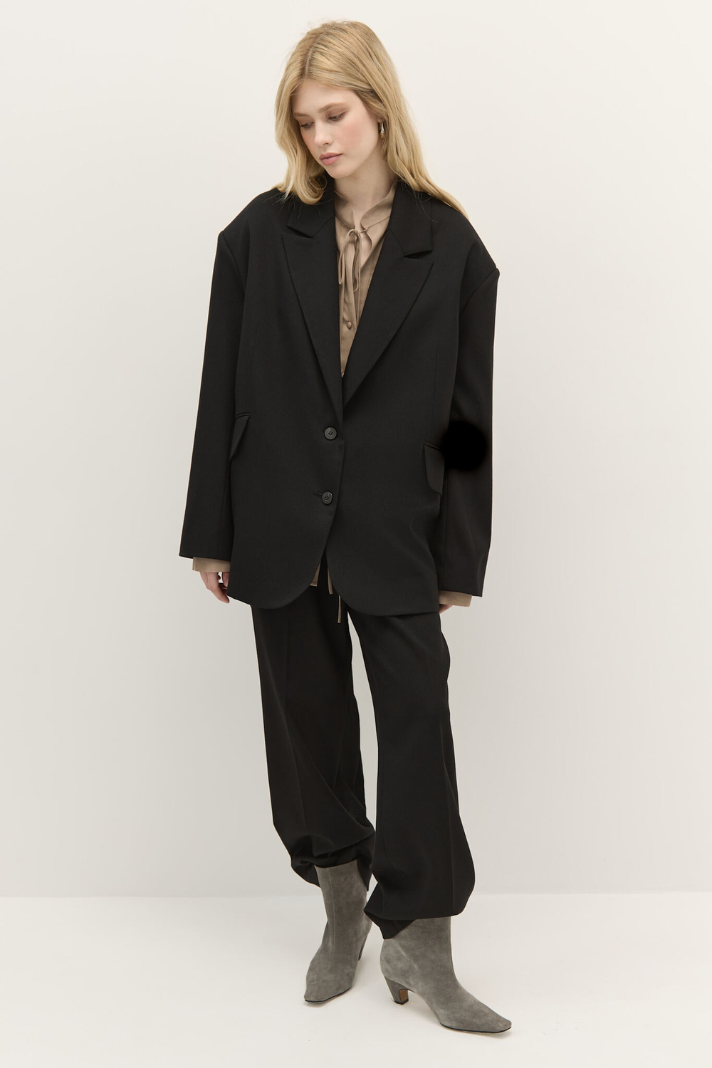 Брюки прямые на резинке