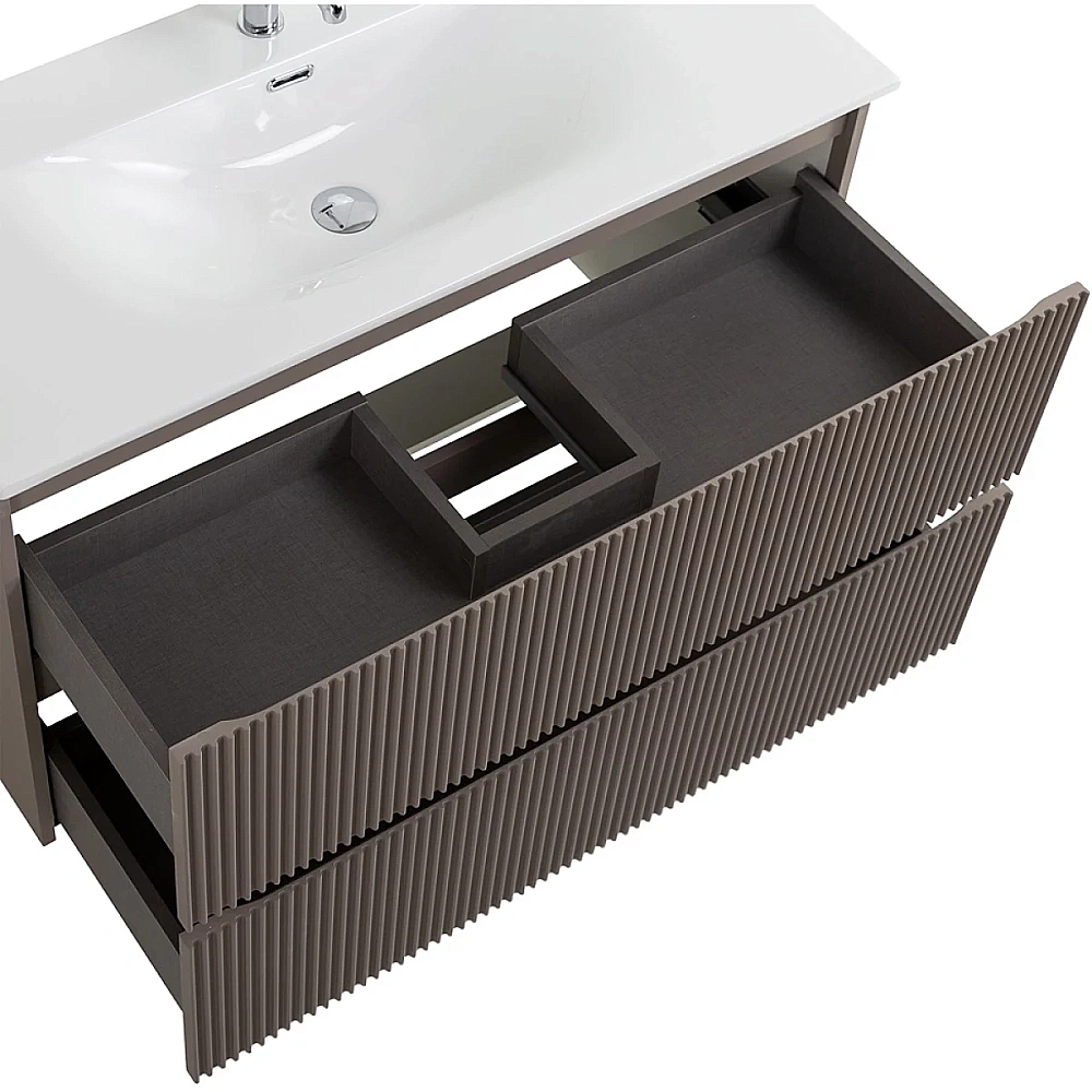 Тумба с раковиной BelBagno 120 UNO-1200-2C-SO-СO+BB-8099-120 бежевая матовая
