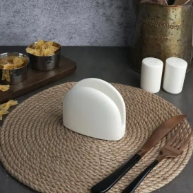 Салфетница 4.8*10см. h=8.4см, фарфор "NOBLE" серия "Fine Plus"