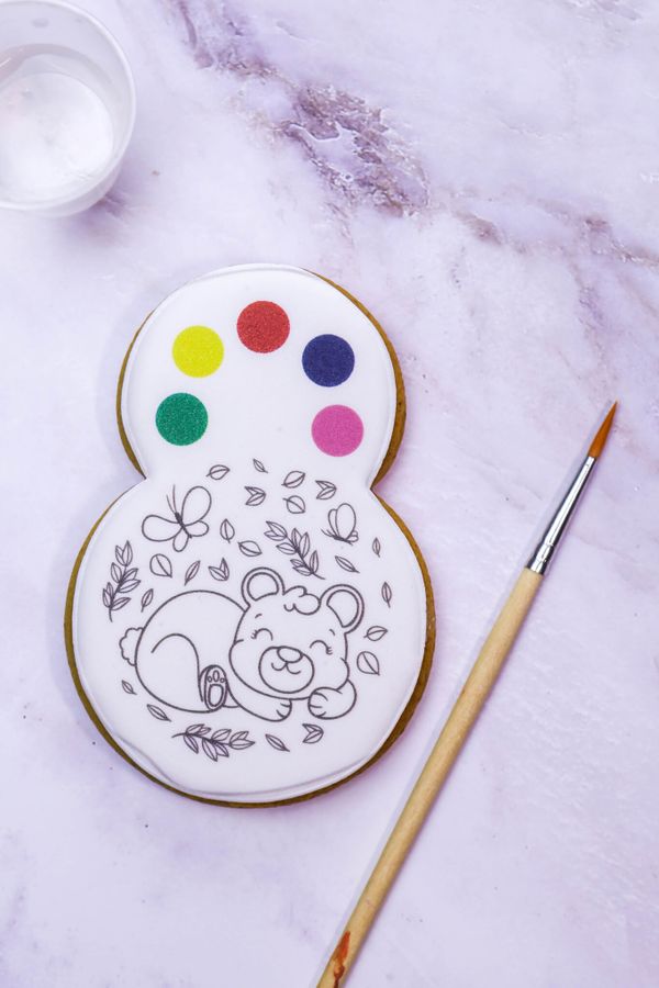 Раскраска на пряники с палитрой