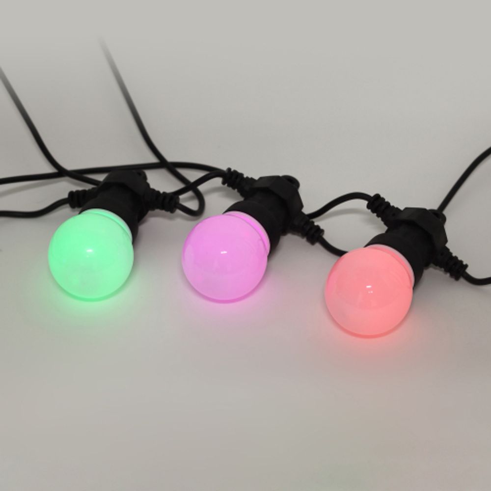 ERABL-MK52 ЭРА Гирлянда ЭРА Белт Лайт набор 5 м, 10 RGB LED ,дин.реж, с трансформ.каучук,24В,IP44 | Гирлянды