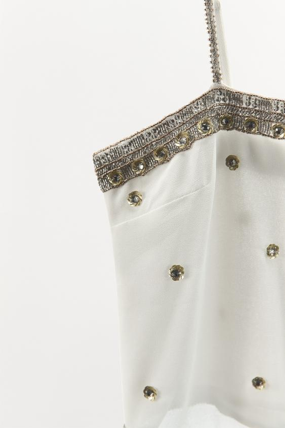 ZARA ТОП НА БРЕТЕЛЯХ С ПАЙЕТКАМИ, СЕРЫЙ