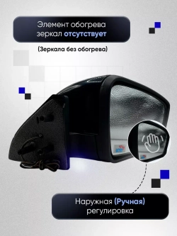 Зеркала ваз 2108-2109 2113-2115 Наружная регулировка
