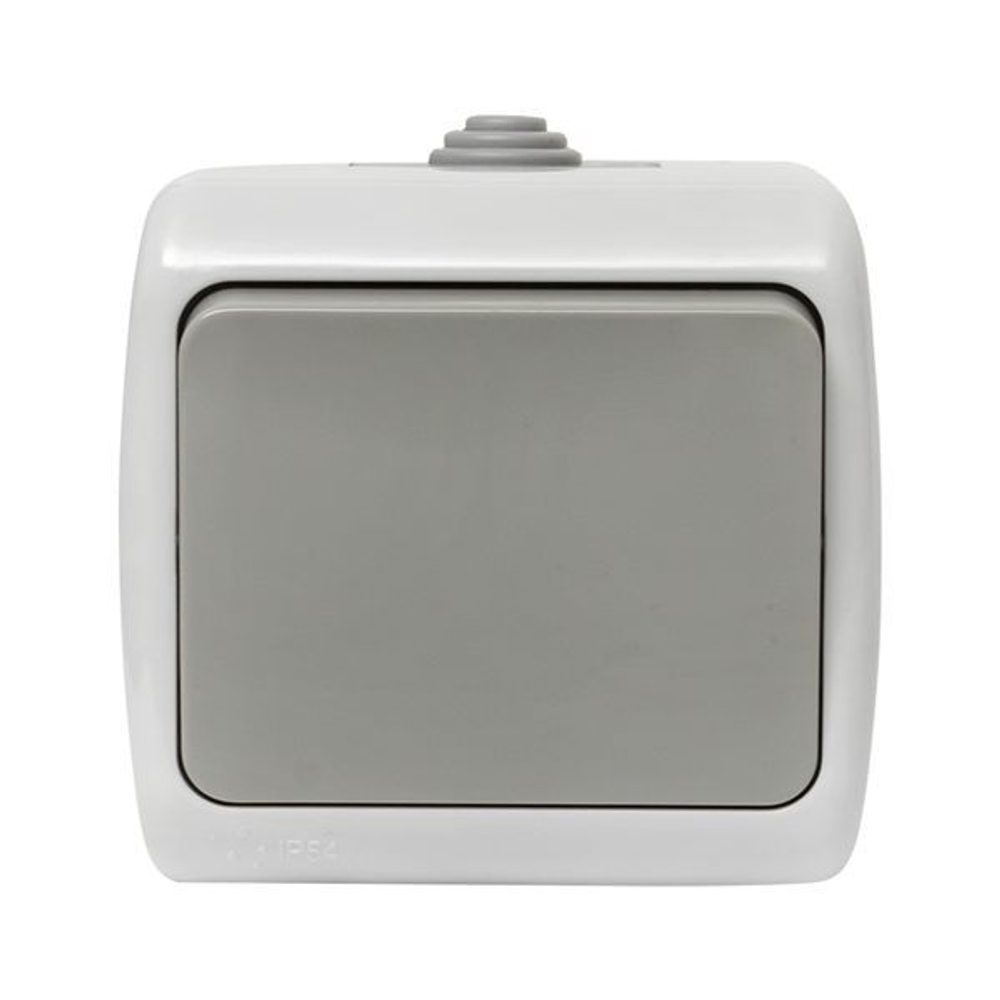 Выключатель 1-кл. ОП Мурманск 10А IP54 сер. EKF EFV10-021-30-54