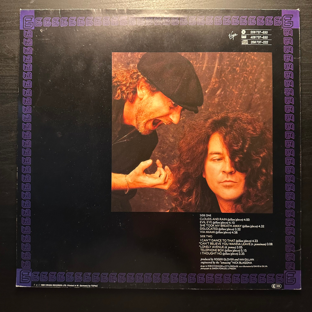 Gillan & Glover - Accidentally On Purpose (Европа 1988г.)