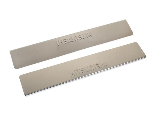 *Накладки порога декоративные Mitsubishi Paqero IV (к-т 2шт) Dollex