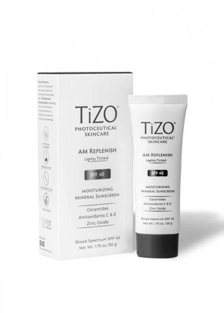 TiZO Дневной питательный крем TiZO Photoceutical AM Replenish SPF-40 Lightly Tinted (с тоном) 50 мл