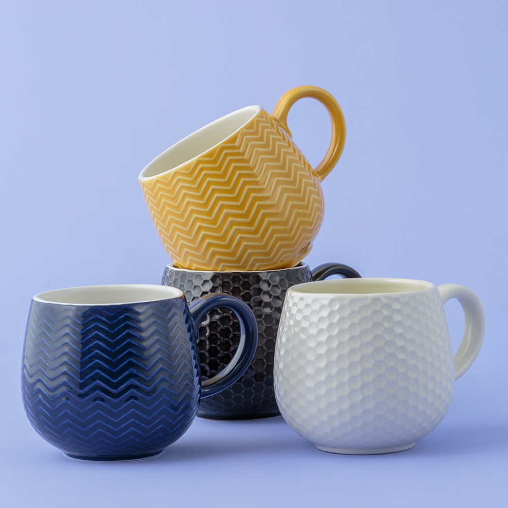 Чашка 350мл Mason Cash Embossed синяя