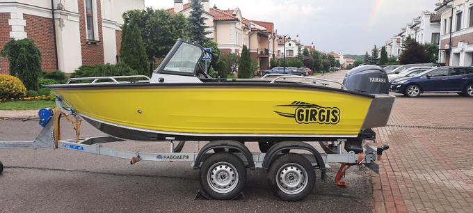 Готовый комплект: лодка Girgis 440 Fish + Yamaha F50LETL. Новый.