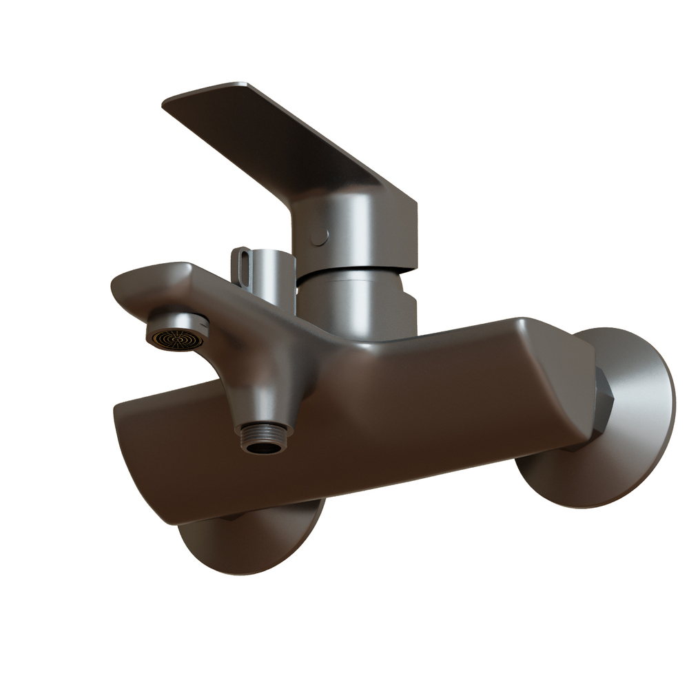 Смеситель для ванны 35k MIXLINE ML15-01GR ГРАФИТ