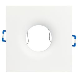 Светильник встраиваемый алюминиевый ЭРА KL104 WH под лампу MR16 GU5.3 белый | Алюминиевые встраиваемые светильники