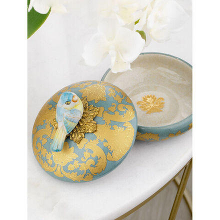 GLASAR Шкатулка с птичкой