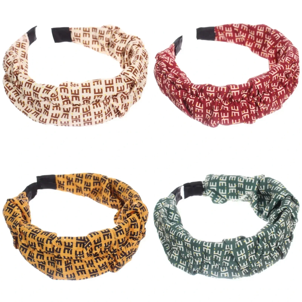 Ободок для волос «МАРЦИПАН», танти, ширина 4см, микс 6 цветов