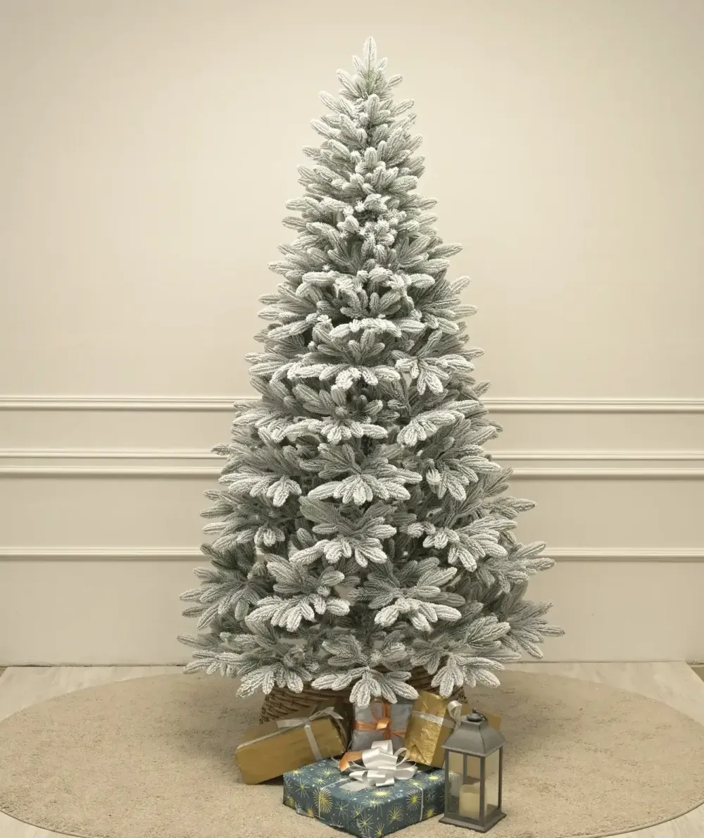 Заснеженная ель "Финская" (Литая хвоя) 120 см / 1,2 м