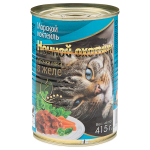 Морской коктейль кусочки в желе Ночной охотник консервы для кошек  415 гр