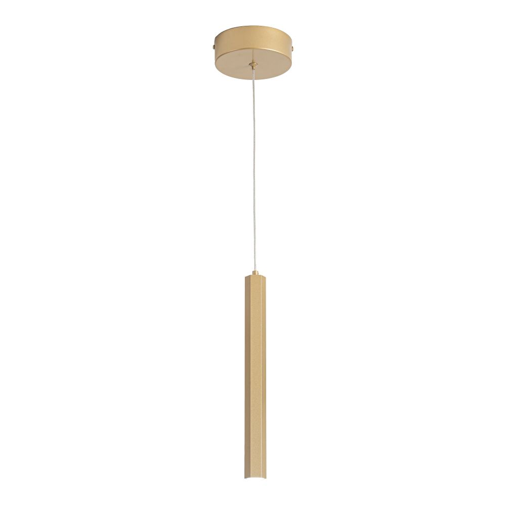 ST614.213.06 Светильник подвесной ST-Luce Золотистый/Золотистый LED 1*6W 4000K Подвесные светильники
