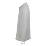 Рубашка поло мужская Sol's Star с длинным рукавом. Серый  XL