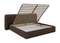 Кровать двуспальная Hub Soft 200 см (шоколад, твид)