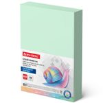 Бумага цветная BRAUBERG, А4, 80 г/м2, 500 л., пастель, зеленая, для офисной техники, 115221