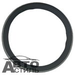 Оплетка на руль круглая Coolpart DIAMOND 50  (37*38) к/з черный/белый СТРАЗЫ A268BL-WT