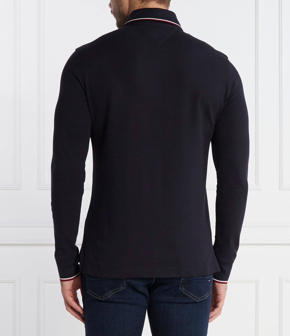 Поло TIPPED PLACE L/S Tommy Hilfiger - темно-синий(MW0MW33217)