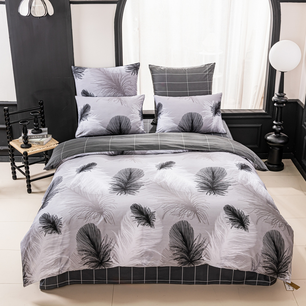 Комплект постельного белья Люкс Сатин 100% хлопок на резинке AR376