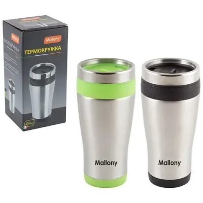 Термокружка в корпусе из нерж. стали FELICITA, 450 мл