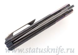 Нож CKF/Philippe Jourget FIF20 TimDam (Damasteel, Timascus, shred CF)фотография - 8