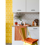 Подушка на стул из хлопка оранжевого цвета russian north, 40х40х4 см